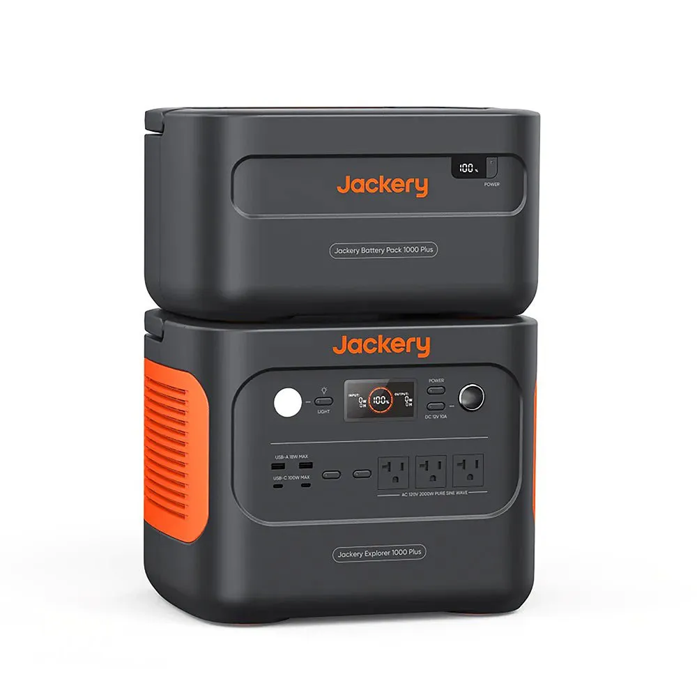 Jackery 1000 Plus Batteri, Black, One Size Jackery 1000 Plus Batteri, Black, One Size