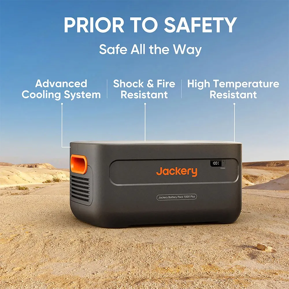 Jackery 1000 Plus Batteri, Black, One Size Jackery 1000 Plus Batteri, Black, One Size
