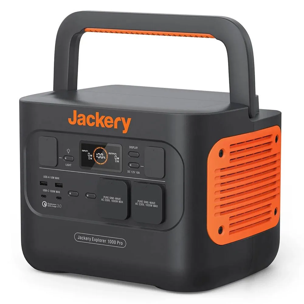 Jackery Explorer 1000 Pro Bärbar Kraftstation, Black, One Size Jackery Explorer 1000 Pro Bärbar Kraftstation, Black, One Size