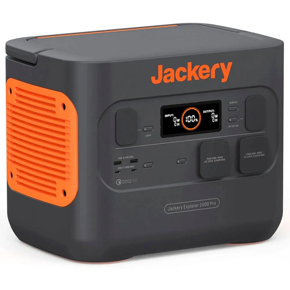 Jackery Explorer 2000 Pro Bärbar Kraftstation, Black, One Size Jackery Explorer 2000 Pro Bärbar Kraftstation, Black, One Size