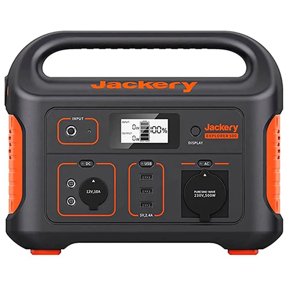 Jackery Explorer 500 Eu Bärbar Kraftstation, Black, One Size Jackery Explorer 500 Eu Bärbar Kraftstation, Black, One Size