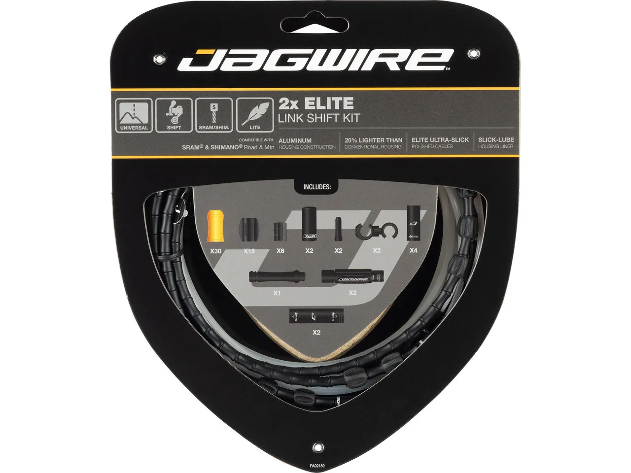 Jagwire 2X Elite Sealed Schaltzugset