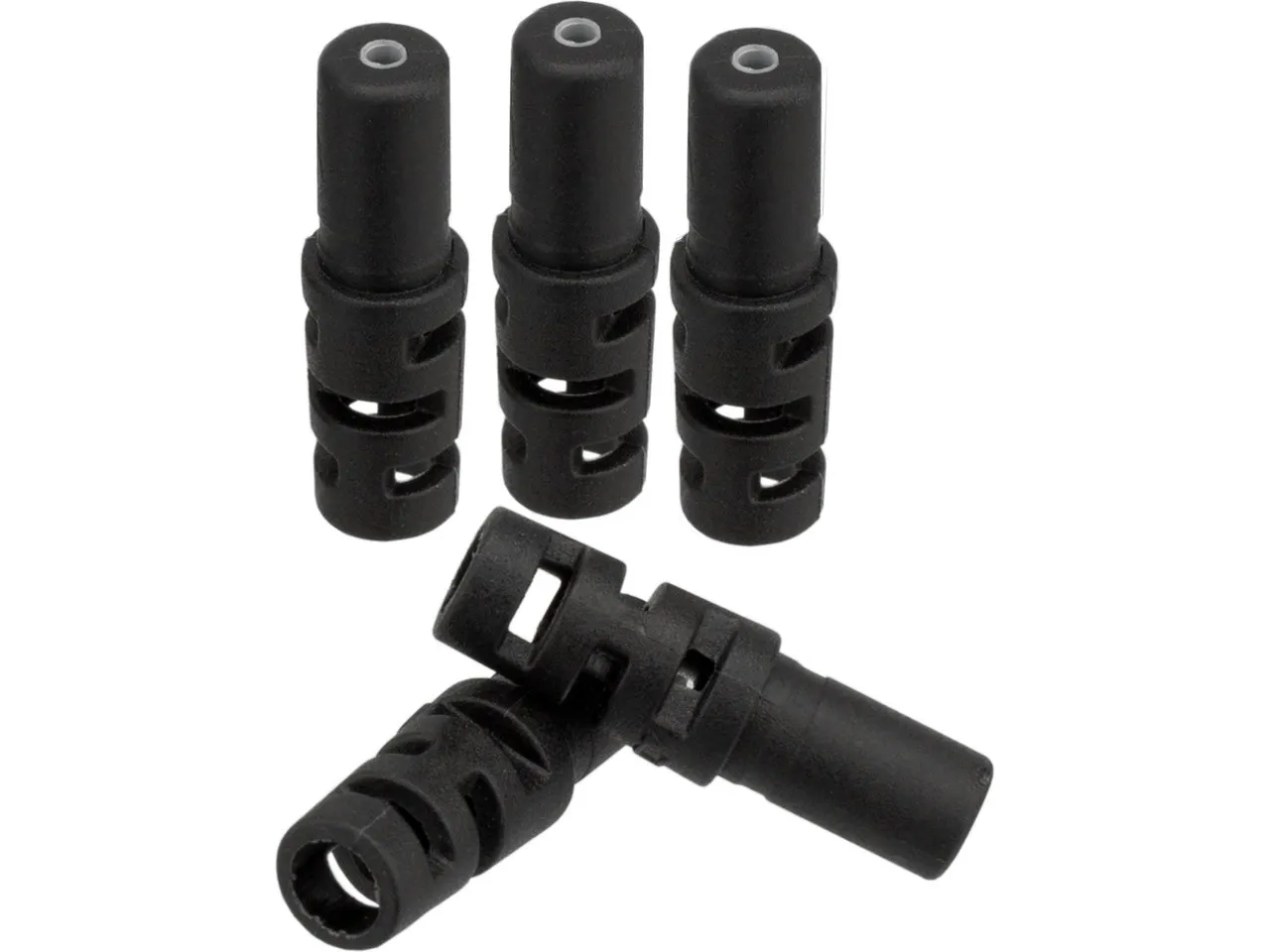 Jagwire Anti-Knick Endkappen für Schaltzugaußenhülle, Black, 4mm