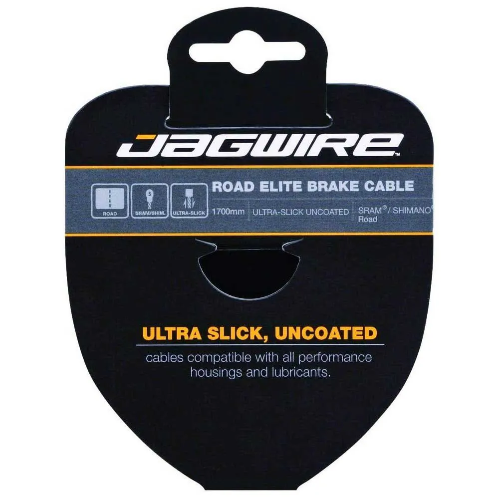 Jagwire Elite Polished Ultra-slick Stainless Campagnolo Road Bromskabel, Silver, 1.5 x 1700mm