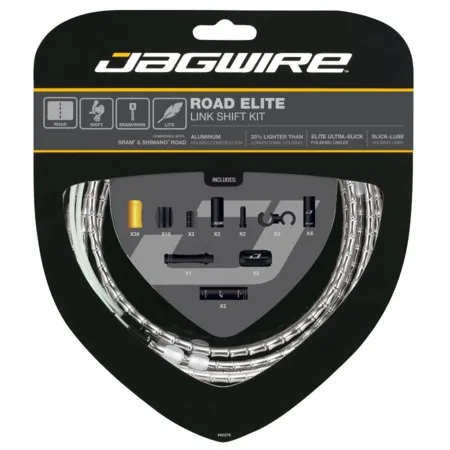 Jagwire Kit Road Elite Link-växling, Green, One Size