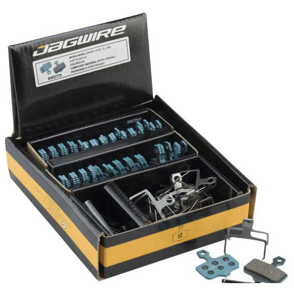 Jagwire Sram Level Elixir Organiska Skivbromsbelägg 25 Par, Blue, One Size