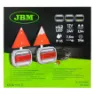 Jbm Magnetiskt Kit Med 2 Led-piloter Och 2 Reflexer, Black / green, One Size