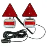 Jbm Magnetiskt Kit Med 2 Led-piloter Och 2 Reflexer, Black / green, One Size