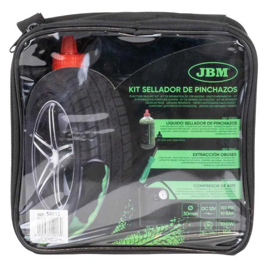 Jbm Puncture Seal Kit - Vätska Och Luftkompressor, Black / green, One Size Jbm Puncture Seal Kit - Vätska Och Luftkompressor, Black / green, One Size