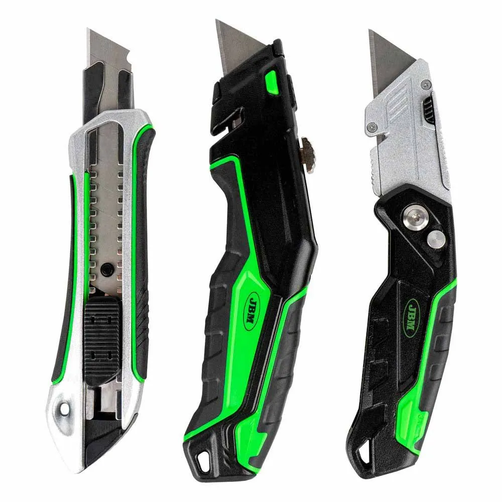 Jbm Set Med 3 Professionella Skärare, Black / green, One Size Jbm Set Med 3 Professionella Skärare, Black / green, One Size