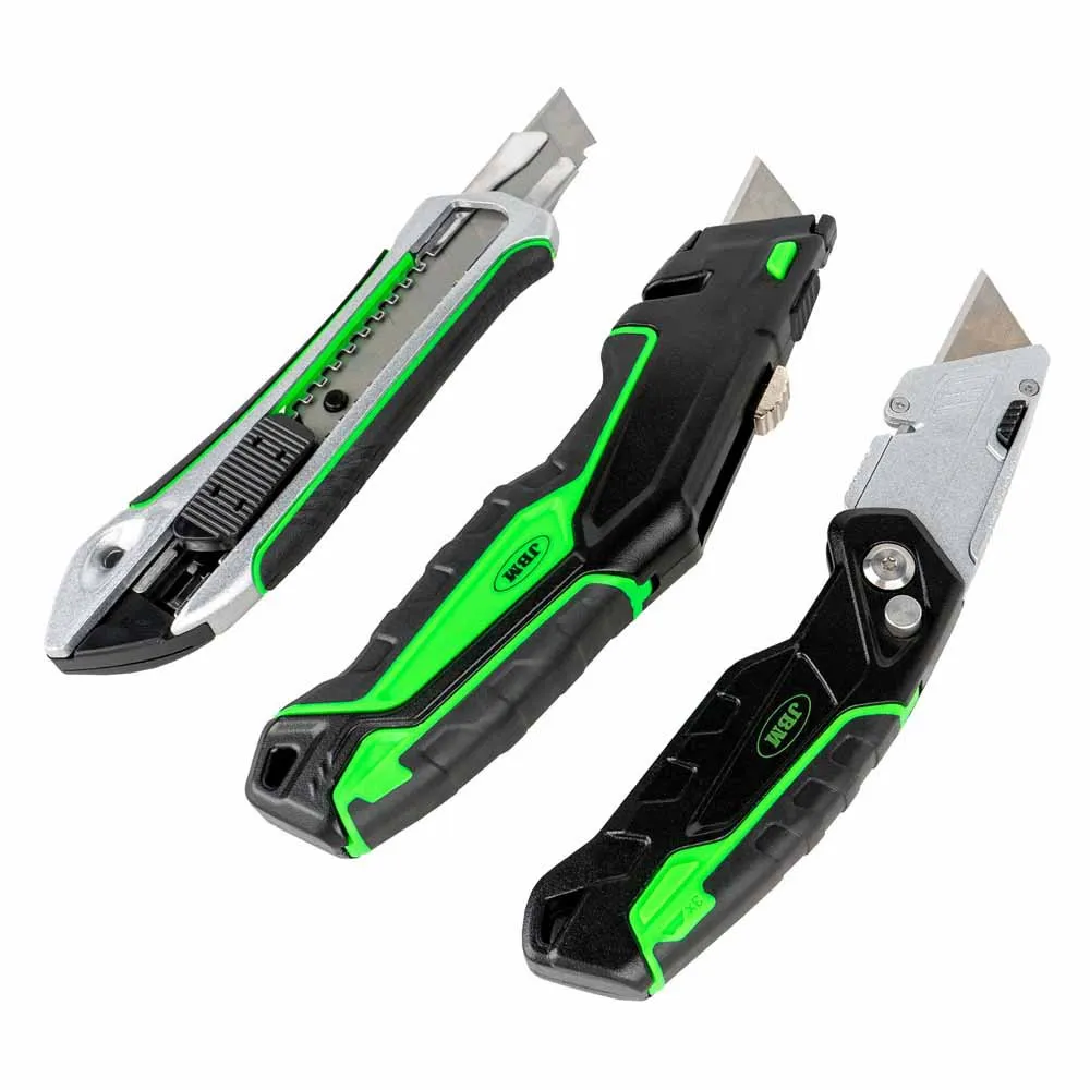 Jbm Set Med 3 Professionella Skärare, Black / green, One Size Jbm Set Med 3 Professionella Skärare, Black / green, One Size