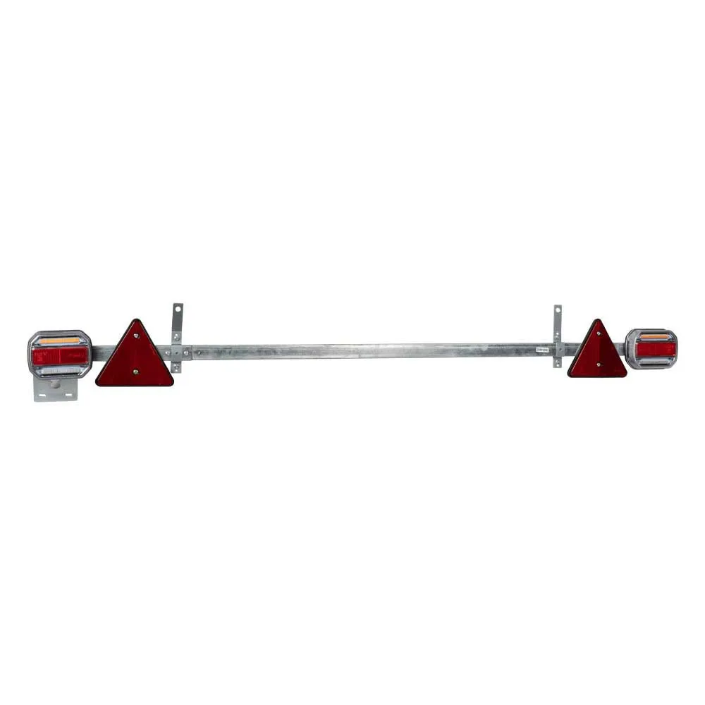 Jbm Teleskopisk Dragkrok Med 2 Led-lampor Och 2 Reflexer, Black / green, One Size