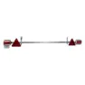 Jbm Teleskopisk Dragkrok Med 2 Led-lampor Och 2 Reflexer, Black / green, One Size