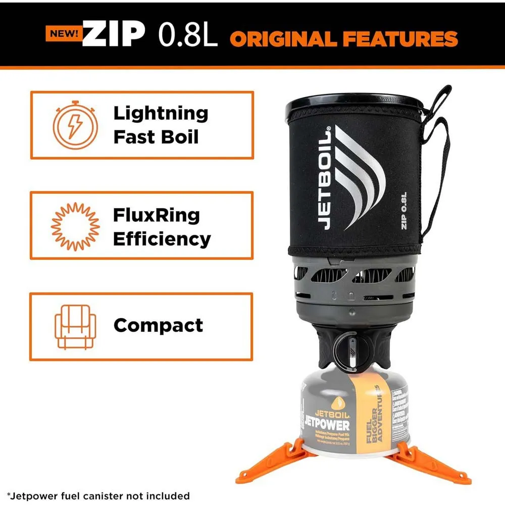 Jetboil Zip 0.8l Campingkök, Carbon, One Size