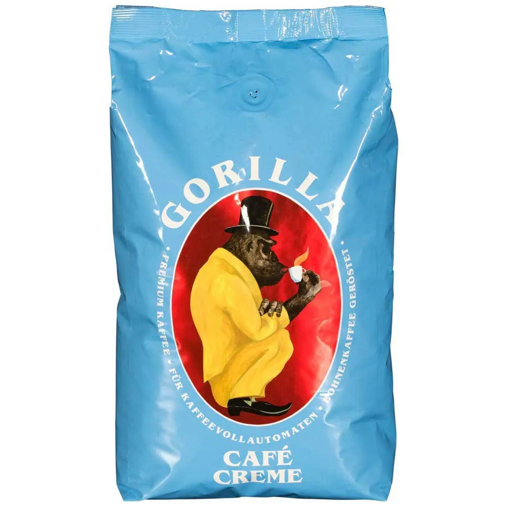 Joerges Gorilla Creme Kaffebönor 1kg, Blue, One Size
