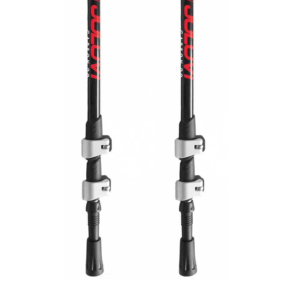 Joluvi Carbon Klamp 2.0 Stavar, Black / red, 65-135cm