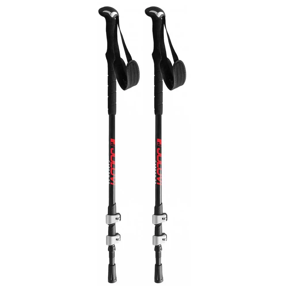 Joluvi Carbon Klamp 2.0 Stavar, Black / red, 65-135cm