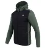 Joluvi Hybrid Fit Fleece, Black / melange olive green