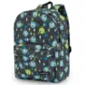Joluvi Quattro Print Ryggsäck, Black / green / yellow