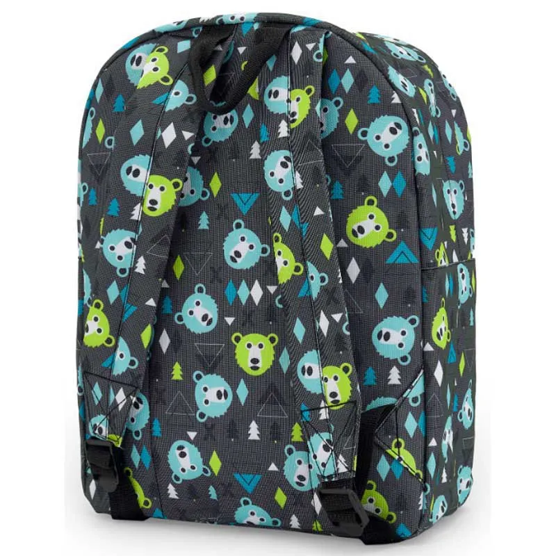Joluvi Quattro Print Ryggsäck, Black / green / yellow