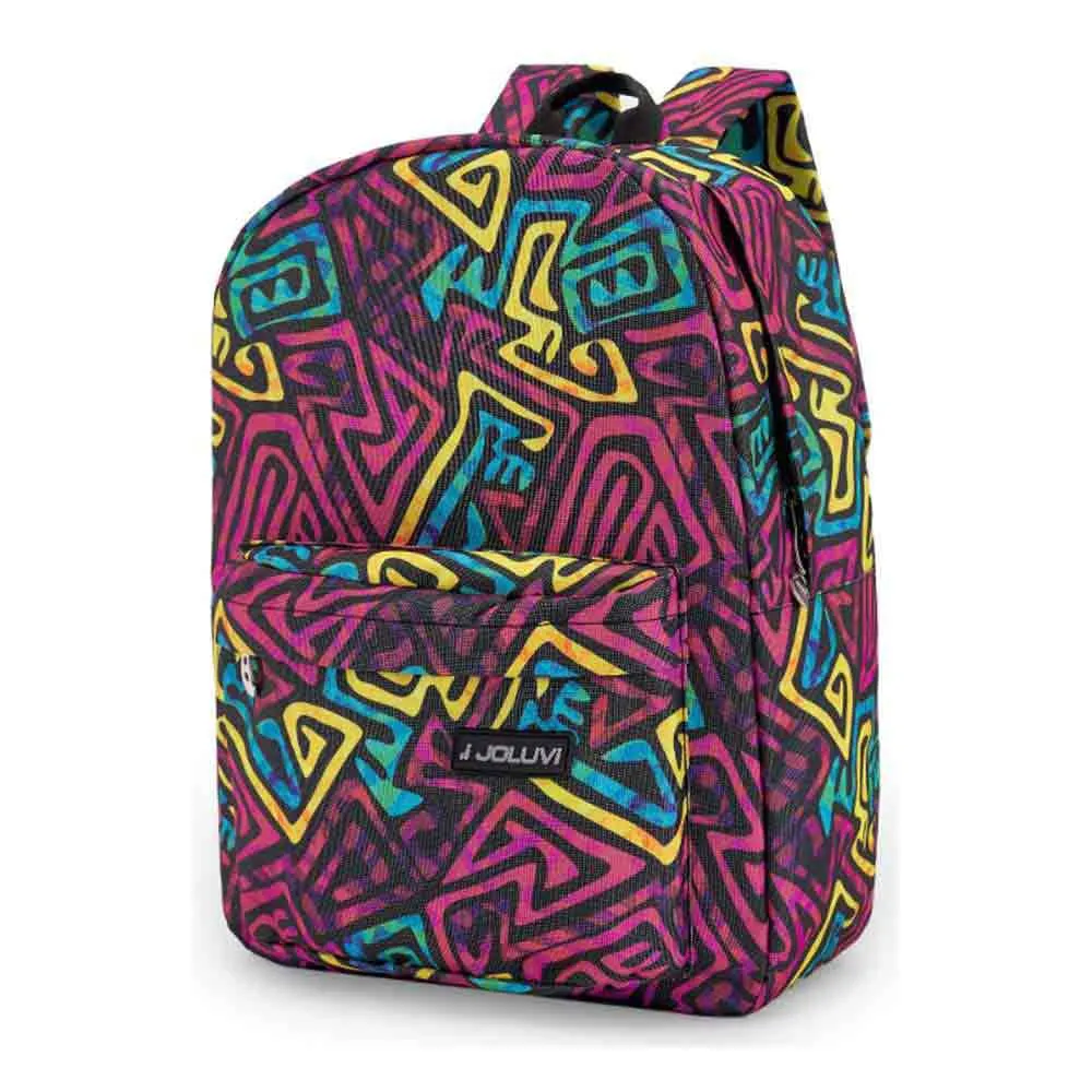 Joluvi Quattro Print Ryggsäck, Red / yellow / blue