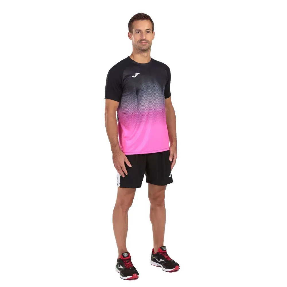 Joma Elite Vii T-shirt Med Korta ärmar male, Black / fluor pink / white