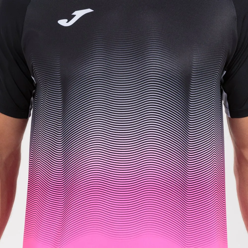 Joma Elite Vii T-shirt Med Korta ärmar male, Black / fluor pink / white