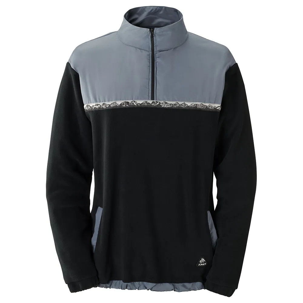 Jones Recycled Half Zip Fleece Med Halv Dragkedja, Stealth black Jones Recycled Half Zip Fleece Med Halv Dragkedja, Stealth black