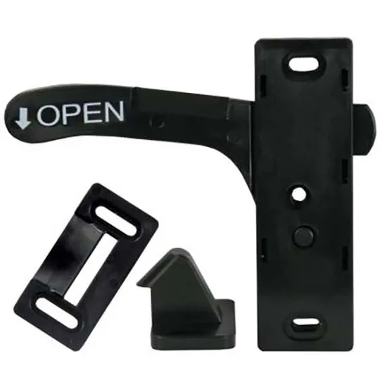 Jr Products Amerimax Lh Skärmdörrslås, Black, One Size Jr Products Amerimax Lh Skärmdörrslås, Black, One Size
