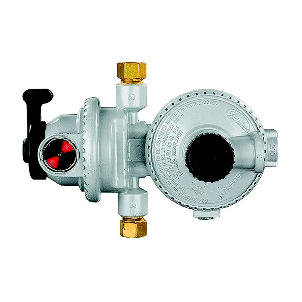 Jr Products Automatisk Tvåstegs Lågtrycksregulator Med Omkopplare, Grey, One Size