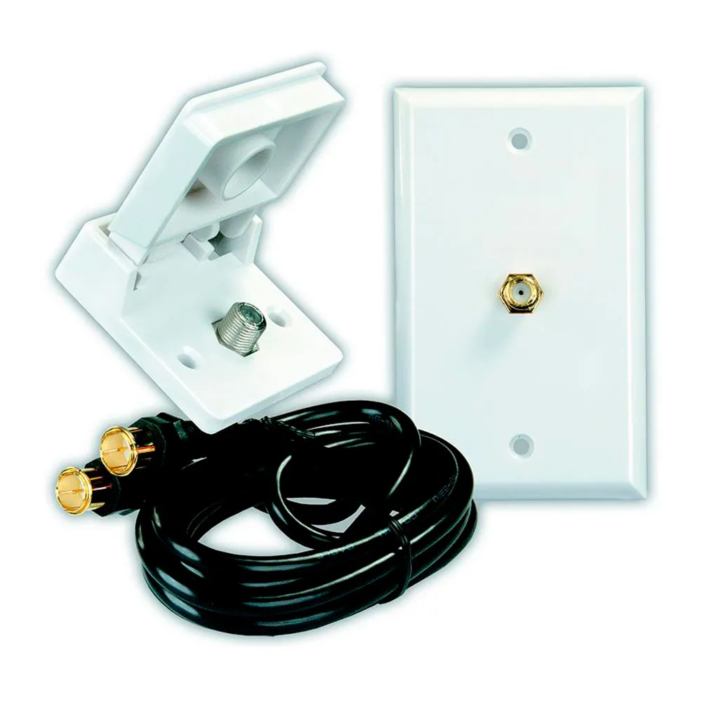 Jr Products Tv-installationsset För Inomhus Och Utomhus, Polar white, One Size Jr Products Tv-installationsset För Inomhus Och Utomhus, Polar white, One Size