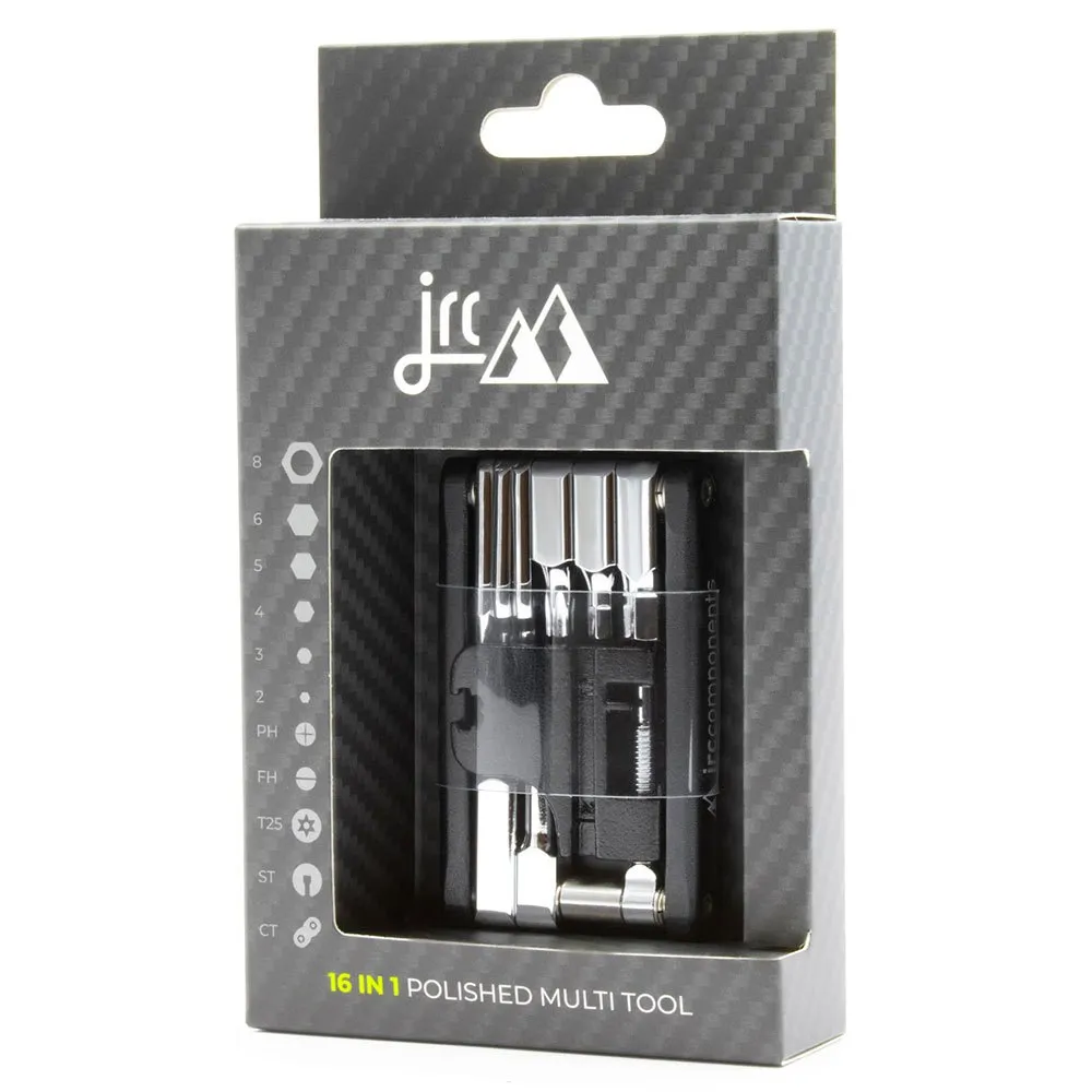 Jrc Components 16 In 1 Polished Multiverktyg, Black / silver, One Size