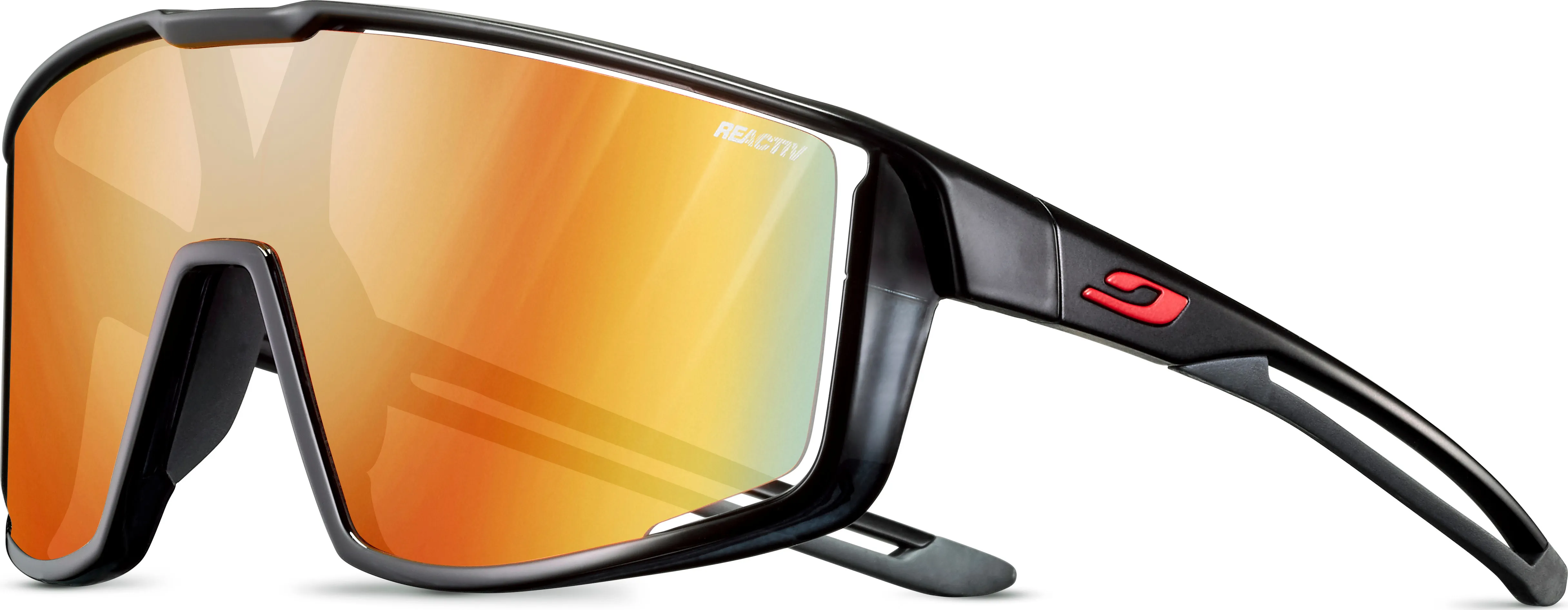 Julbo Fury Reactiv 1-3 Light Amplifier, Shiny Black/Red, M Julbo Fury Reactiv 1-3 Light Amplifier, Shiny Black/Red, M