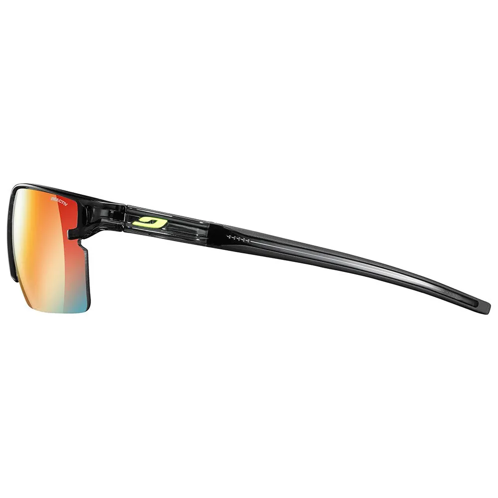 Julbo Outline Foto Kromatiska Solglasögon, Transluscent black / black, Reactiv Zebra Light fire Yellow Brown ml Red/CAT1-3