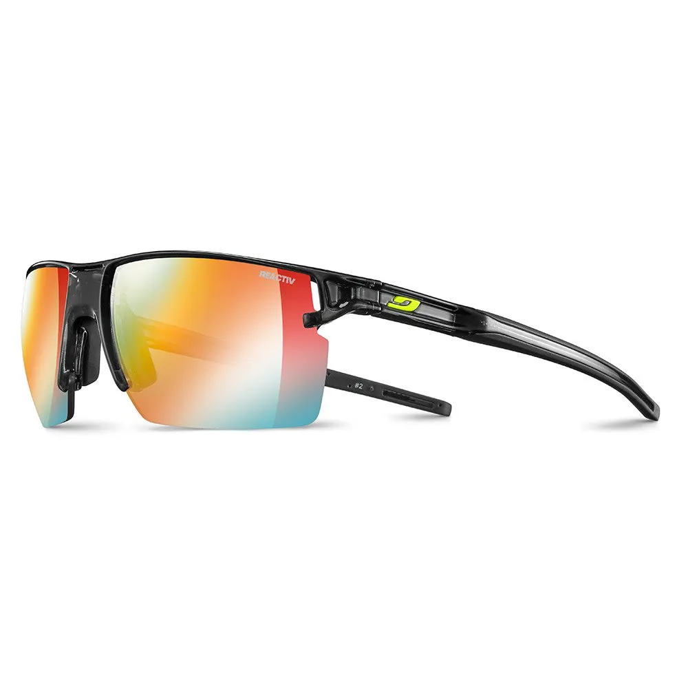 Julbo Outline Foto Kromatiska Solglasögon, Transluscent black / black, Reactiv Zebra Light fire Yellow Brown ml Red/CAT1-3