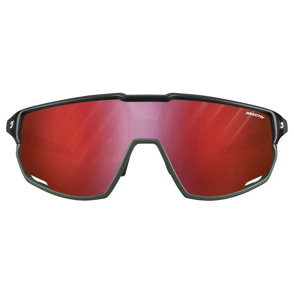 Julbo Rush Solglasögon, Black / army, Reactiv/CAT0-3 HC