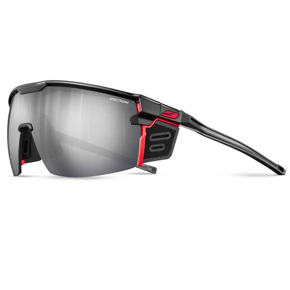Julbo Ultimate Cover Solglasögon, Black / orange / brown flash silver, Spectron/CAT4 Julbo Ultimate Cover Solglasögon, Black / orange / brown flash silver, Spectron/CAT4
