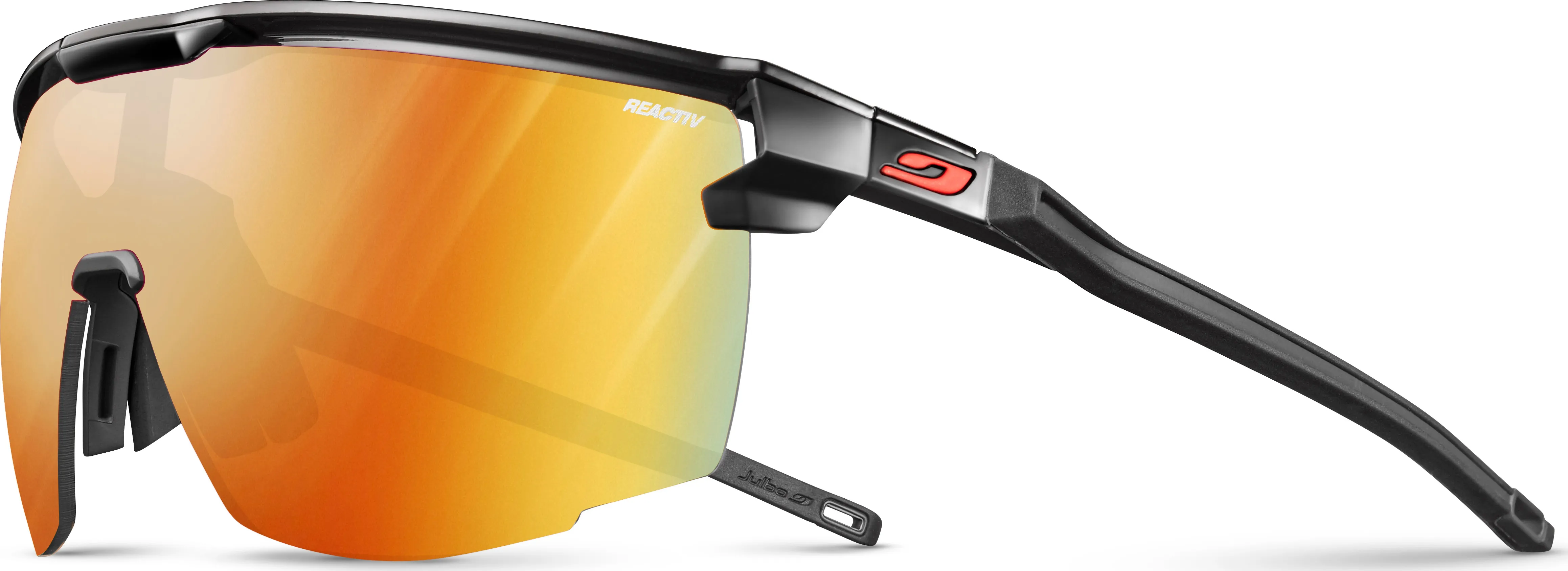 Julbo Ultimate Reactiv 1-3 Light Amplifier, Matt Black/Red, One Size Julbo Ultimate Reactiv 1-3 Light Amplifier, Matt Black/Red, One Size