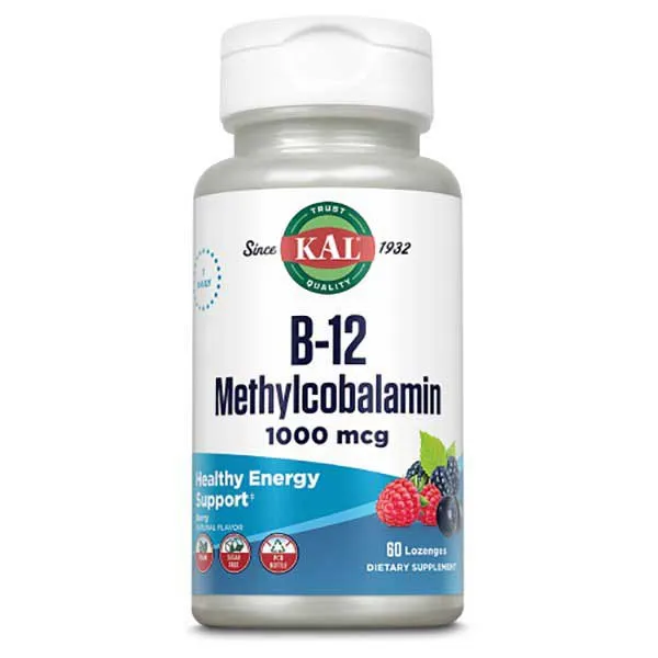 Kal Methylcobalamin 1000mcg Vitamins Tabletter 60 Enheter, One size