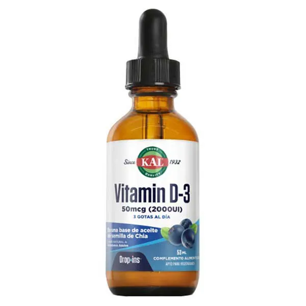 Kal Vitamin D-3 50mcg Vitamins återhämtning, One size