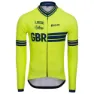 Kalas Great Britain Cycling Team Långärmad Trikå, Fluo