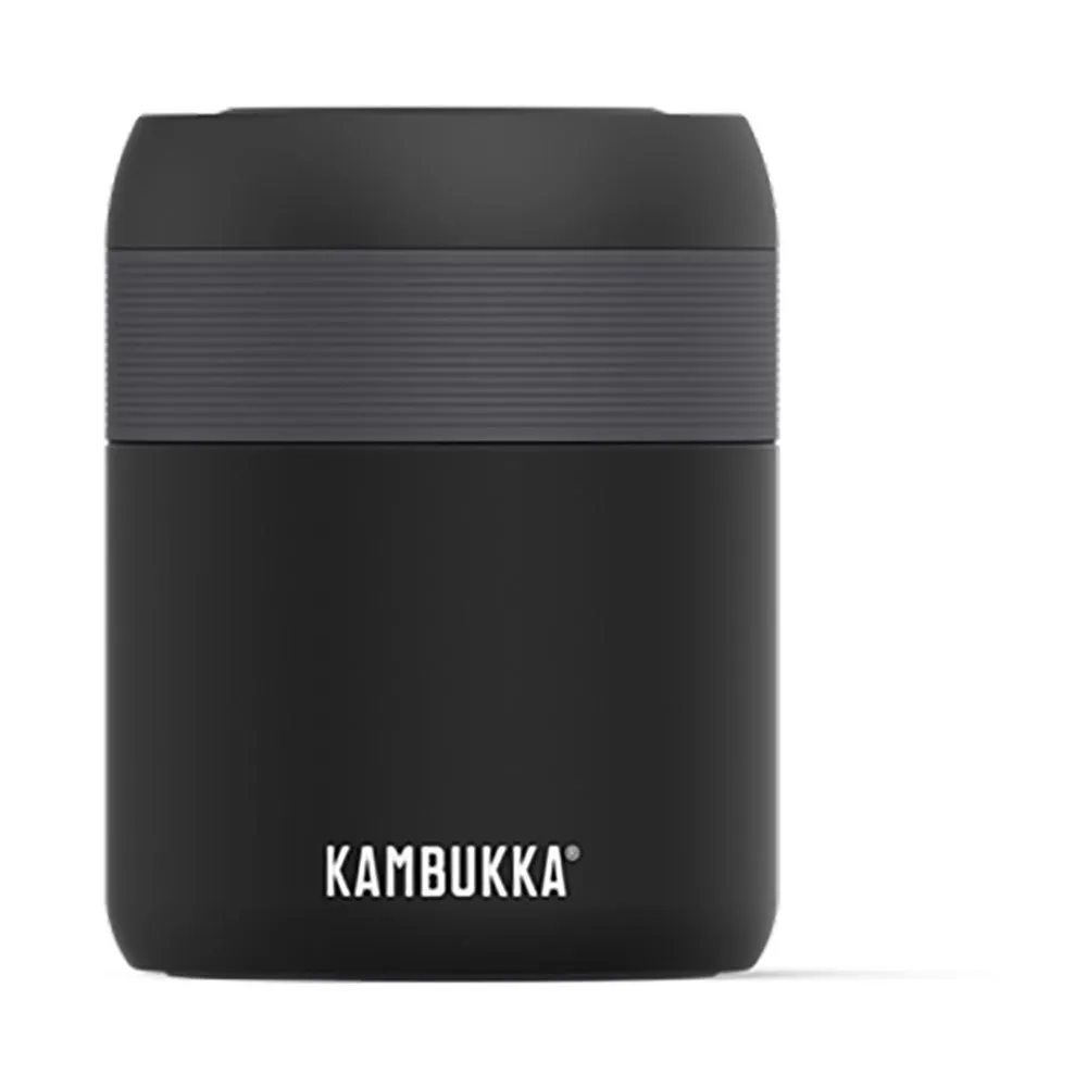 Kambukka Bora Food 600ml Termosflaska, Matte black, One Size