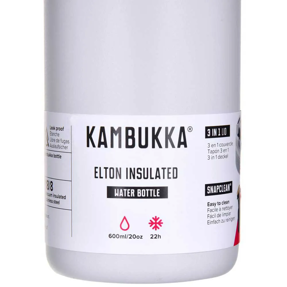Kambukka Elton 600ml Chalk Termosflaska, White, One Size