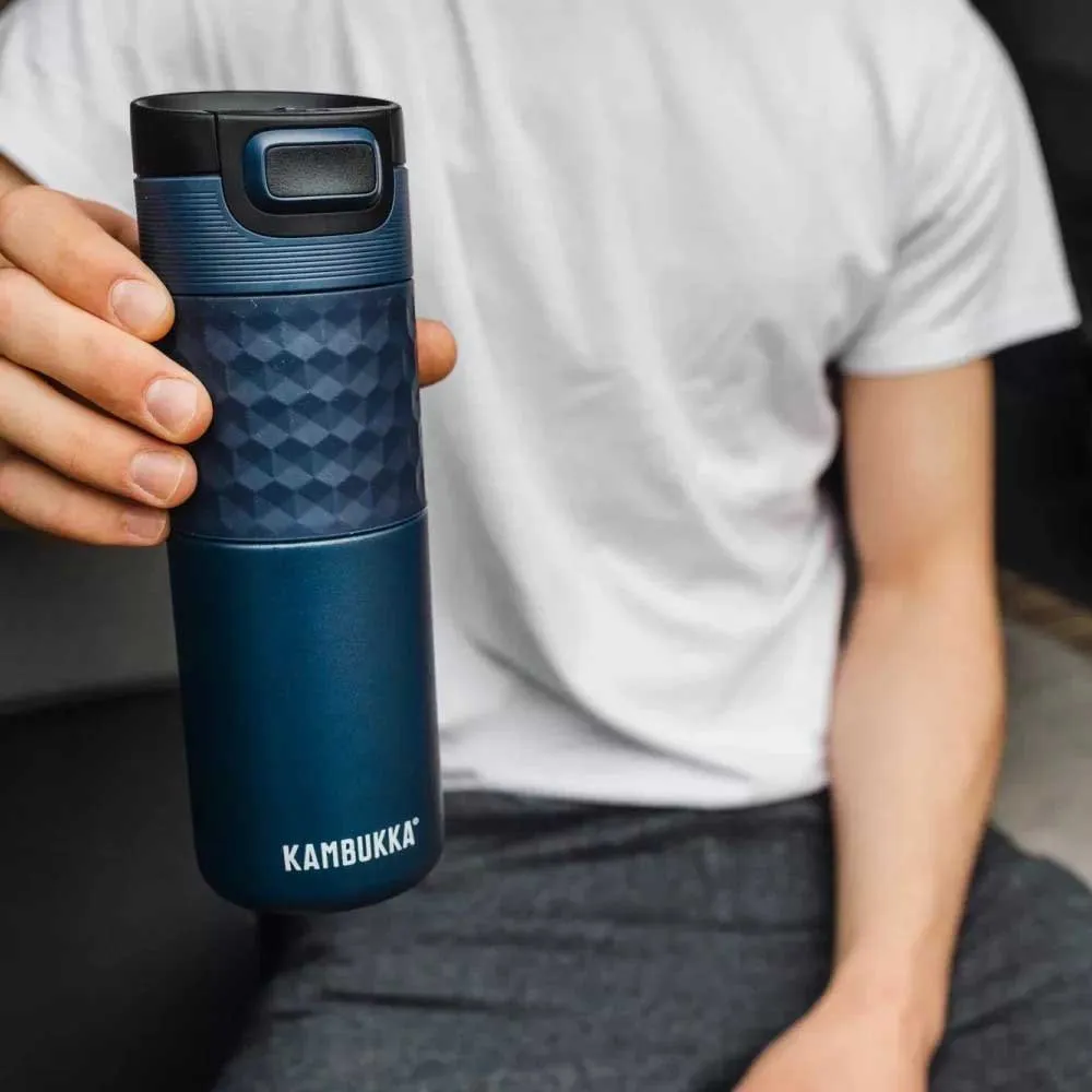 Kambukka Etna Grip 500ml Denim Termosflaska, Blue, One Size
