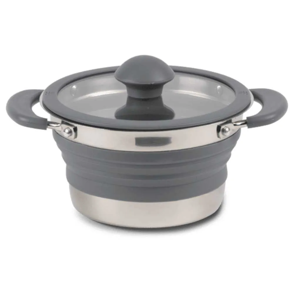 Kampa Hopfällbar Kastrull 1l, Grey, One Size
