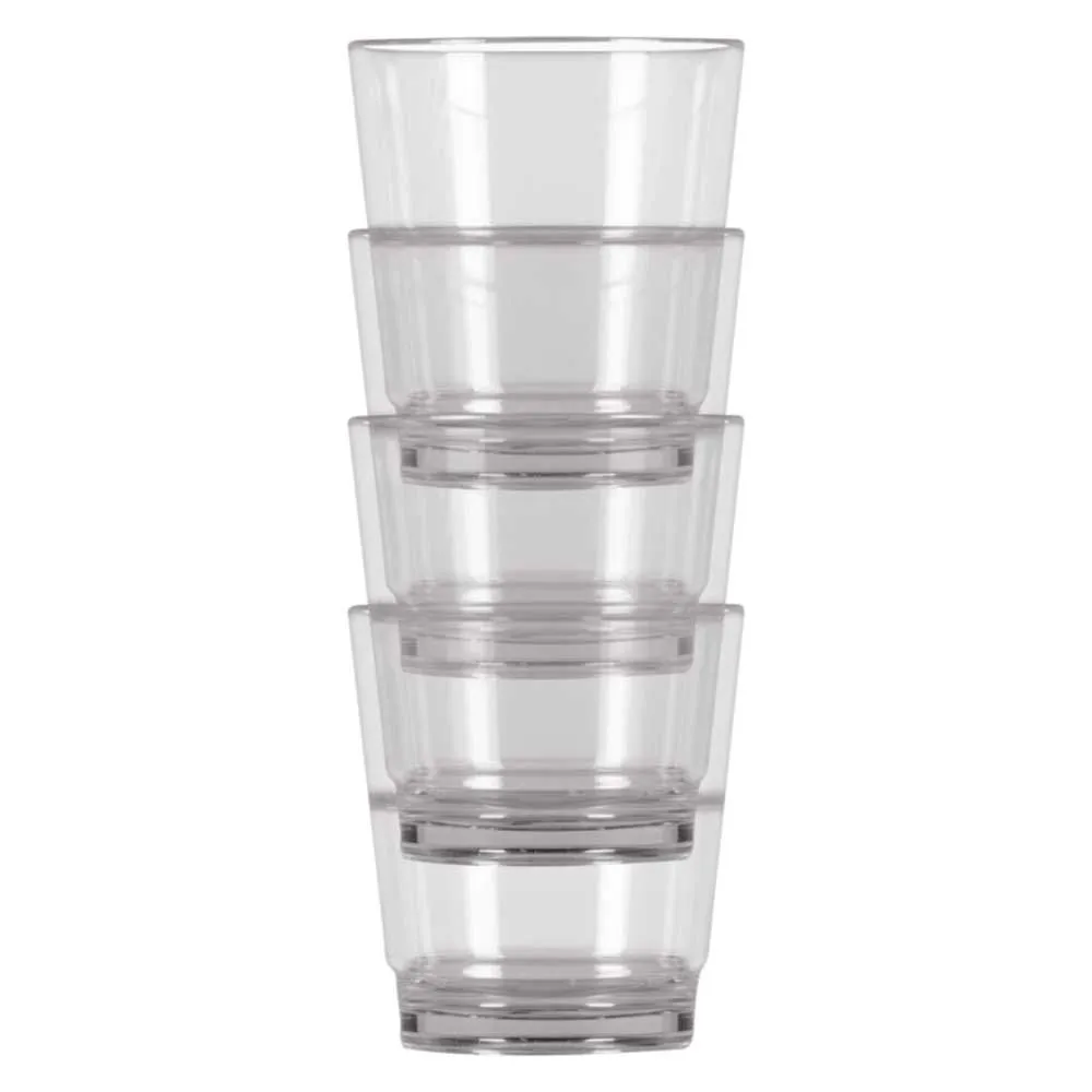 Kampa Stackable Glas 4 Enheter, Transparent, One Size
