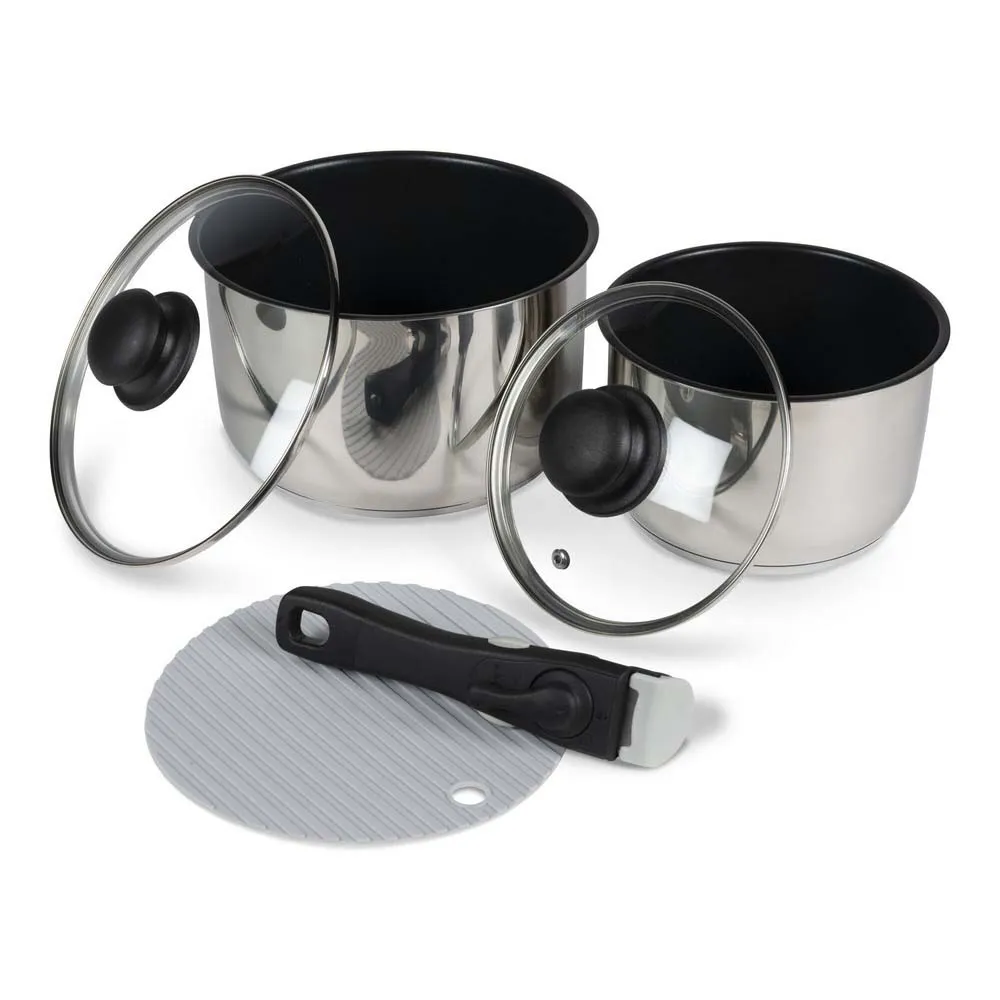 Kampa Stracker Köksredskap, Silver / black, One Size
