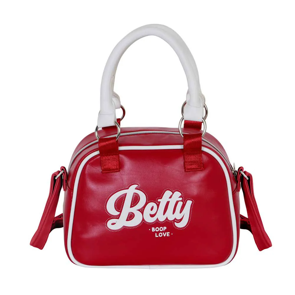 Karactermania Betty Boop Varsity Bowling Fashion Väska, Burgundy