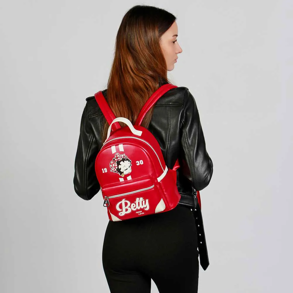 Karactermania Betty Boop Varsity-heady Ryggsäck, Burgundy Karactermania Betty Boop Varsity-heady Ryggsäck, Burgundy
