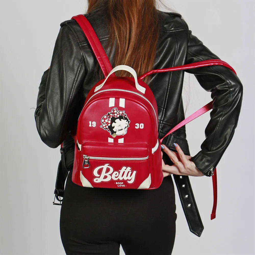 Karactermania Betty Boop Varsity-heady Ryggsäck, Burgundy Karactermania Betty Boop Varsity-heady Ryggsäck, Burgundy